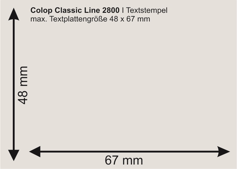 Colop Classic Line 2800 | bis zu 12 Zeilen