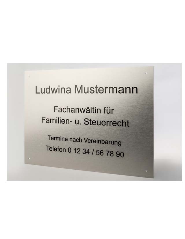 Aluverbundplatte Silber 15x20 Cm – Wetterfest, Mit PE-Kern, Aluminium-Optik, Für Innen & Außen