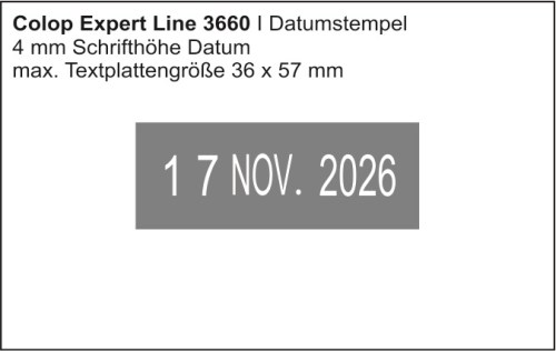 Colop Expert Line 3660  | bis zu 6 Zeilen + Datum