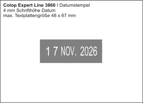 Colop Expert Line 3860  | Datumstempel + Text